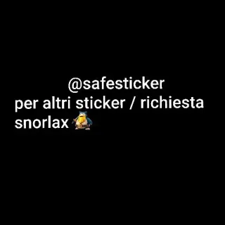 🤡 Snorlax @safesticker
per altri sticker / richiesta
snorlax Snorlax, Pokémon, Petición, Sticker telegram sticker