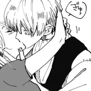 🖤 ぎゅ キス, アニメ, 漫画, 恋愛 telegram sticker