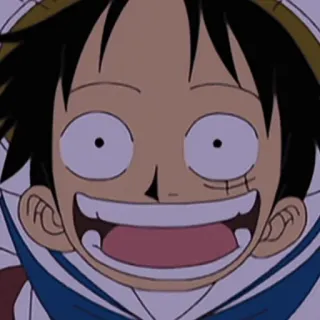 😃 Luffy One Piece Anime, Mangá, One Piece, Luffy, Desenho animado, Personagem telegram sticker