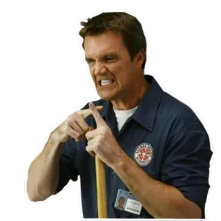 ⚔ The Janitor Scrubs janitor, scrubs, tv show, abc, comedy, character, custodian telegram sticker