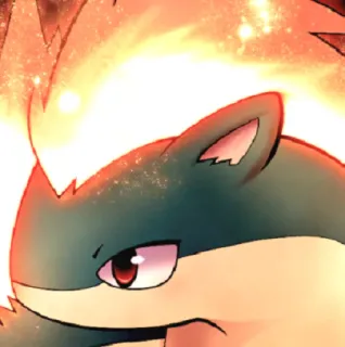 🔥 Cyndaquil Pokemon 火球鼠, 宝可梦, 动漫, 卡通, 动物, 火 telegram sticker