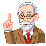Sigmund Freud telegram stickers