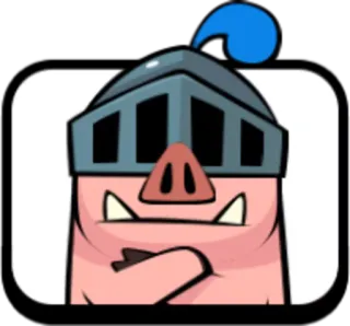 😎 cochon, chevalier, dessin animé, personnage, armure telegram sticker
