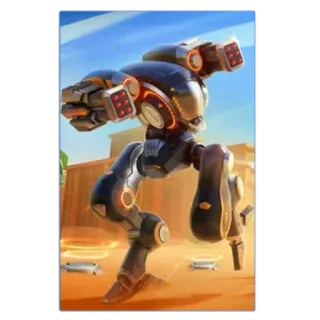 🤖 робот, боевая машина, футуристический, мех, ракеты, технологии telegram sticker