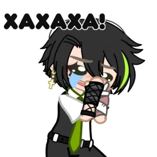 🤣 XAXAXA! 动漫, 漫画, 卡通, 哭, 抽卡, 角色 telegram sticker