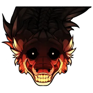 💀 creature, monster, scary, spooky, fantasy, horror telegram sticker