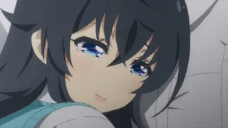 🙁 Anime, Garota, Triste, Deitada, Desenho animado telegram sticker