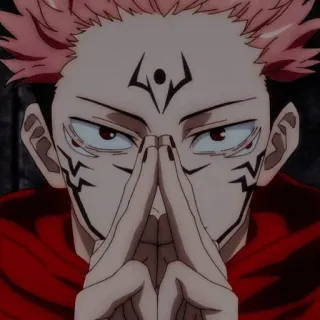 🤘 Ryomen Sukuna Jujutsu Kaisen anime, manga, demon, curse telegram sticker
