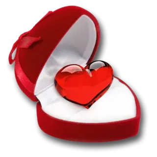 😮 coeur, amour, bijoux, rouge, cadeau, Saint-Valentin, romance telegram sticker
