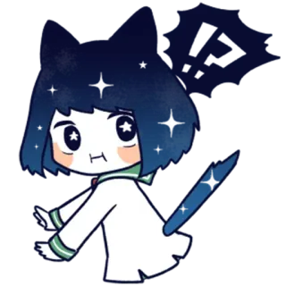 😟 Чиби, Аниме стиль, Милый, Персонаж, Манга telegram sticker