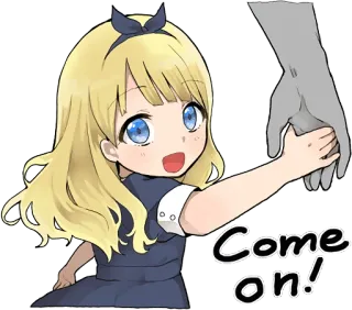 A little girl Sticker (Alice) ENG :: @line_stickers telegram stickers