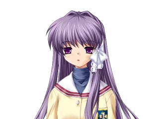 🤨 Anime, Dziewczyna, Mundur szkolny, Postać telegram sticker