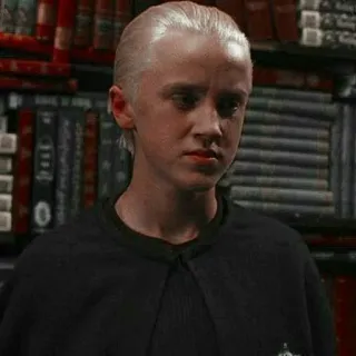 🐍 Draco Malfoy Harry Potter mago, niño, magia, escuela, Slytherin telegram sticker