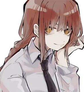 🙂 Makima Chainsaw Man Anime, Mangá, Chainsaw Man, Makima, Personagem, Demônio, Garota whatsapp sticker
