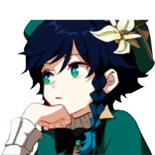 😯 Venti Genshin Impact Anime, Desenho animado, Venti, Genshin Impact, Personagem, Jogo telegram sticker
