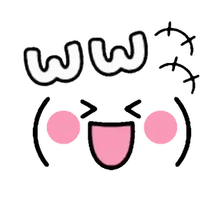 😂 ww kawaii, carino, faccia, emoji, espressione telegram sticker