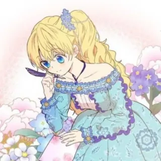 👑 Fille anime, Illustration, Personnage, Art numérique, Mignon, Féminin telegram sticker