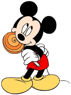 🍭 Mickey Mouse cartone animato, Disney, Topolino, personaggio, topo, carino, lecca lecca, dolce telegram sticker