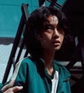 🌟 Kang Sae-byeok Squid Game squid game, netflix, character, korean drama, survival game, lee jung-jae telegram sticker