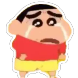 😭 Shin-chan Crayon Shin-chan アニメ, 漫画, 泣く, 悲しい, しんちゃん, 感情的 telegram sticker