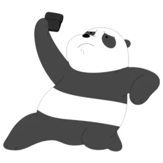📸 Panda We Bare Bears cartoon, panda, we bare bears, bear telegram sticker
