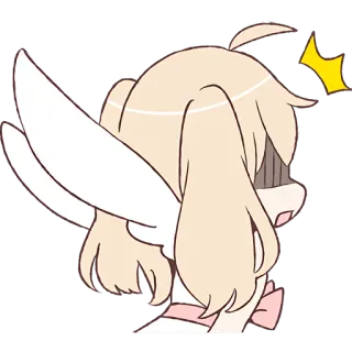 😵 Dessin animé, Mignon, Animal, Chien, Ailes, Anime telegram sticker