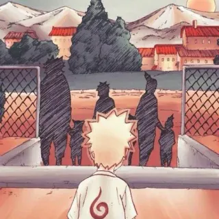 🍥 Naruto Uzumaki Naruto Аниме, Деревня, Одинокий, Скрытый Лист, Хокаге, Семья telegram sticker