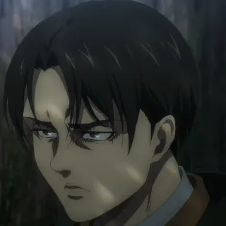 ⚔️ Levi Ackerman Attack on Titan Levi, Ataque dos Titãs, Anime, Mangá, Personagem telegram sticker
