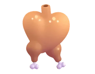 🦃 butt, ass, anatomical, funny telegram sticker