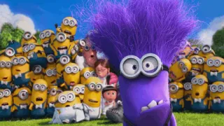 😕 Minions Despicable Me minions, despicable me, cartoon, purple minion, funny, animation telegram sticker