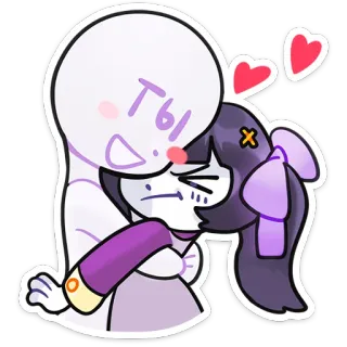 🌟 Ты กอด, ความรัก, การ์ตูน, สติกเกอร์, น่ารัก, มิตรภาพ telegram sticker