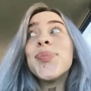 🌊 Billie Eilish Billie Eilish, piosenkarka, celebrytka, gwiazda pop, muzyk, osoba, kobieta telegram sticker