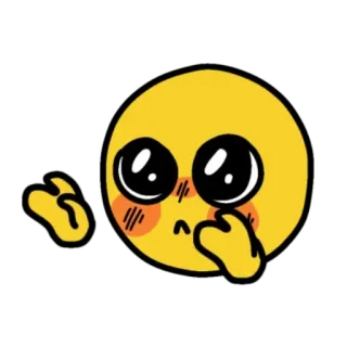 🥺 Emoji, Memohon, Kartun, Lucu, Ekspresi, Kawaii telegram sticker