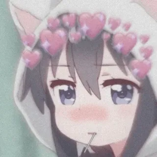 🔥 アニメ, ハート, かわいい, 可愛い, 漫画 telegram sticker