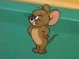 😠 Jerry Tom and Jerry Desenho animado, Rato, Bravo, Jerry Mouse telegram sticker