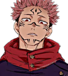 😡 Sukuna Jujutsu Kaisen @animestickerchannel Anime, Manga, Jujutsu Kaisen, Sukuna, Fluchgeist, Charakter, Sticker telegram sticker