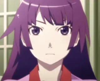 π Senjougahara Hitagi Monogatari anime, girl, senjougahara, hitagi, monogatari telegram sticker