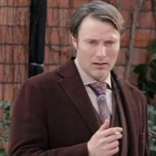 🤢 Hannibal Lecter Hannibal ハンニバル, レクター, マッツミケルセン, スーツ, 人食い, 海外ドラマ telegram sticker