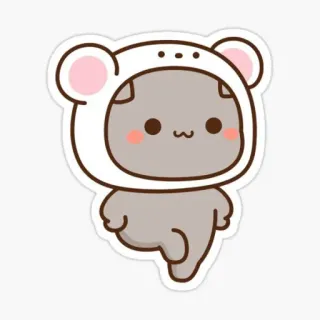 🥺 fofo, animal, urso, kawaii, adesivo, desenho animado whatsapp sticker