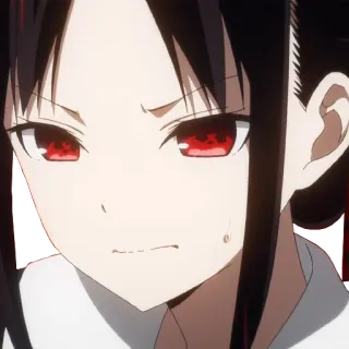😣 Kaguya Shinomiya Kaguya-sama: Love Is War Anime, Kaguya-sama, Kaguya Shinomiya, Love is War, Arrabbiato, Cartone animato telegram sticker