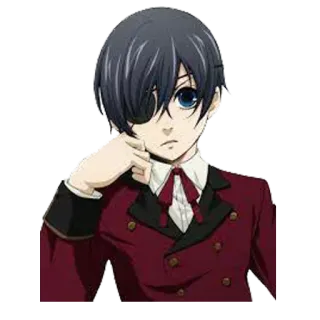 😕 Ciel Phantomhive Black Butler Anime, Manga, Charakter, Black Butler, Ciel Phantomhive telegram sticker