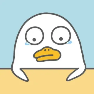 💨 sedih, air mata, kartun, bebek, menangis telegram sticker
