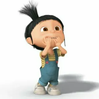 🥺 Agnes Despicable Me cartoon, girl, cute, adorable, happy, agnes, despicable me telegram sticker