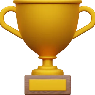 🏆 trofeo, premio, oro, successo, vincitore, celebrazione whatsapp sticker