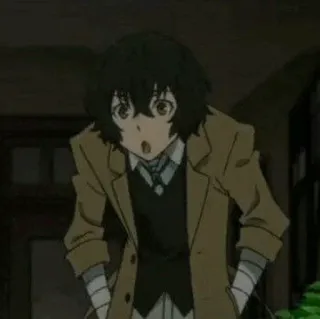 📺 Dazai Osamu Bungou Stray Dogs Anime, Dazai Osamu, Bungou Stray Dogs, Dessin animé, Homme telegram sticker