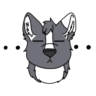 😑 chien, animal, dessin animé, animal de compagnie, mignon telegram sticker