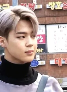 🍃 Jimin K-pop, BTS, zanger, idol, Jimin, muziek telegram sticker
