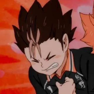 🎭 Nishinoya Yuu Haikyuu!! Anime, Manga, Haikyuu, Nishinoya, Sport telegram sticker