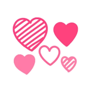 💕 cœur, amour, rose, saint-valentin, romance whatsapp sticker