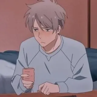 🔦 Anime, Maschio, Interno, Personaggio, Cartone animato, Maglione, Tazza telegram sticker